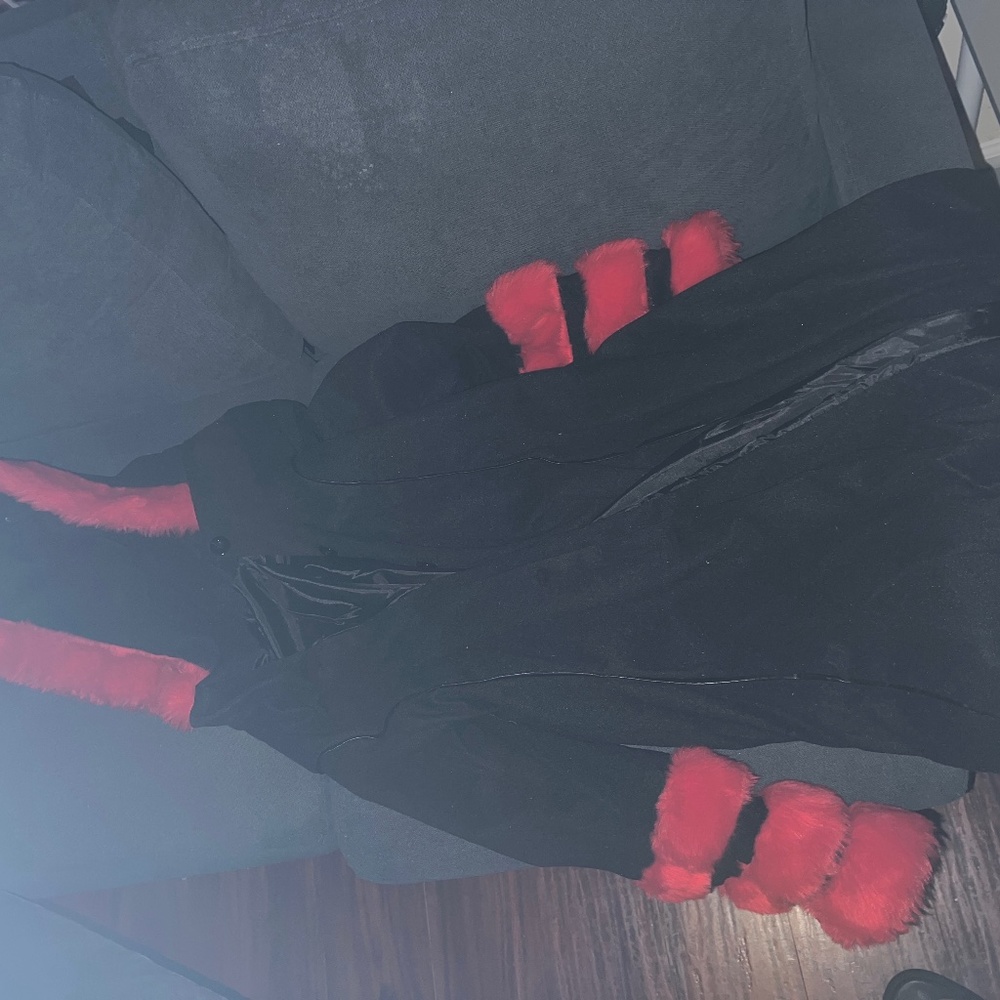 Red Coat and Jean jacket